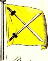 An illustration from A display of the naval flags of all nations (1820)