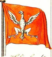 An illustration from A display of the naval flags of all nations (1820)