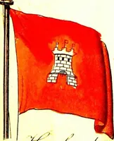 An illustration from A display of the naval flags of all nations (1820)