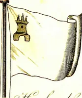 An illustration from A display of the naval flags of all nations (1820)