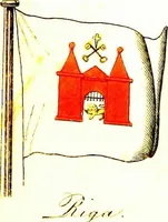 An illustration from A display of the naval flags of all nations (1820)