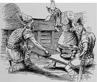 An illustration from Ships & ways of other days (1913)