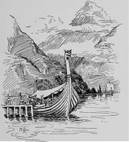 An illustration from Ships & ways of other days (1913)