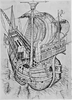An illustration from Ships & ways of other days (1913)