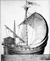 An illustration from Ships & ways of other days (1913)