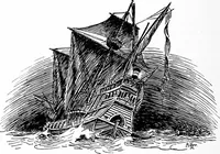 An illustration from Ships & ways of other days (1913)