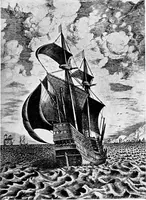 An illustration from Ships & ways of other days (1913)