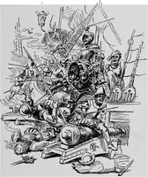 An illustration from Ships & ways of other days (1913)