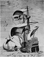An illustration from Ships & ways of other days (1913)