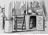 An illustration from Ships & ways of other days (1913)