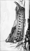An illustration from Ships & ways of other days (1913)