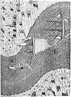 An illustration from Ships & ways of other days (1913)