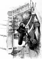 An illustration from Ships & ways of other days (1913)