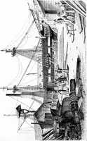 An illustration from Ships & ways of other days (1913)