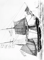 An illustration from Ships & ways of other days (1913)