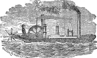 An illustration from Life of John Fitch : the inventor of the steam-boat (1857)
