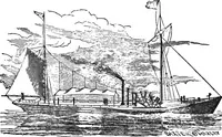 An illustration from Life of John Fitch : the inventor of the steam-boat (1857)