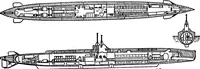 An illustration from The submarine in war and peace; its developments and its possibilities (1918)