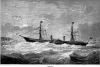 An illustration from The History of North Atlantic steam navigation with some account of early ships and shipowners (1896)