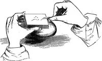 An illustration from A manual of instruction in the art of wood engraving. With a description of the necessary tools and apparatus, and concise directions for their use; explanation of the terms used, and the methods employed for producing the various classes of wood engravings (1867)