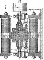 An illustration from Electric transmission of power : its present position and advantages (1879)