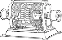 An illustration from Electric transmission of power : its present position and advantages (1879)
