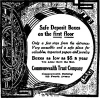 Picture 19 of 29 from Pushing your business : a textbook of advertising; giving practical advice on advertising for banks, trust companies, safe deposit companies, investment brokers, real estate dealers, insurance agents and all interested in promoting their business by judicious advertising (1911), leaf 121