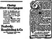 An illustration from Pushing your business : a textbook of advertising; giving practical advice on advertising for banks, trust companies, safe deposit companies, investment brokers, real estate dealers, insurance agents and all interested in promoting their business by judicious advertising (1911)