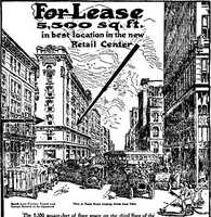 An illustration from Pushing your business : a textbook of advertising; giving practical advice on advertising for banks, trust companies, safe deposit companies, investment brokers, real estate dealers, insurance agents and all interested in promoting their business by judicious advertising (1911)