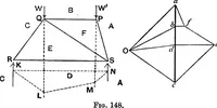 An illustration from The elements of applied mathematics including kinetics, statics, and hydrostatics (1894)