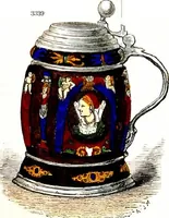 Picture 30 of 44 from A guide to the knowledge of pottery, porcelain, and other objects of vertu : comprising an illustrated catalogue of the Bernal collection of works of art, with the prices at which they were sold by auction, and the names of the present possessors. To which are added an introductory essay on pottery and porcelain, and an engraved list of marks and monograms (1862), leaf 409