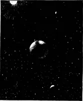 An illustration from The heavens above: a popular handbook of astronomy (1882)