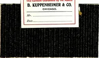 An illustration from The spring book of B. Kuppenheimer & Co. : illustrating a new century of clothing-radically different from the old-and incidentally depicting the more striking chances in men's wear during the past one hundred year (1900)
