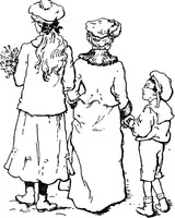 An illustration from The heritage of dress; being notes on the history and evolution of clothes (1908)