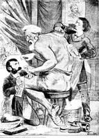 Picture 11 of 42 from Presidential nominations and elections; a history of American conventions, national campaigns, inaugurations and campaign caricature, with numerous illustrations (1916), leaf 104