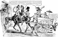 An illustration from Presidential nominations and elections; a history of American conventions, national campaigns, inaugurations and campaign caricature, with numerous illustrations (1916)