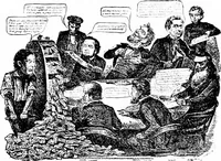 An illustration from Presidential nominations and elections; a history of American conventions, national campaigns, inaugurations and campaign caricature, with numerous illustrations (1916)