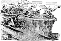 An illustration from Presidential nominations and elections; a history of American conventions, national campaigns, inaugurations and campaign caricature, with numerous illustrations (1916)