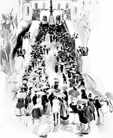Picture 6 of 42 from Presidential nominations and elections; a history of American conventions, national campaigns, inaugurations and campaign caricature, with numerous illustrations (1916), leaf 58