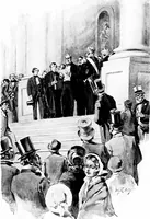 Picture 8 of 42 from Presidential nominations and elections; a history of American conventions, national campaigns, inaugurations and campaign caricature, with numerous illustrations (1916), leaf 78