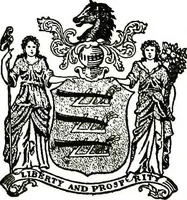 An illustration from Georgian: a pattern of spoons, forks and all other pieces of table flat ware is fully shown in this book, in which is also given an account of the chief events of the war of the revolution and the acts of oppression which preceded and provoked it... (1906)