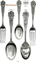 Picture 69 of 112 from Georgian: a pattern of spoons, forks and all other pieces of table flat ware is fully shown in this book, in which is also given an account of the chief events of the war of the revolution and the acts of oppression which preceded and provoked it... (1906), leaf 59