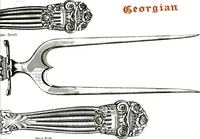 Picture 109 of 112 from Georgian: a pattern of spoons, forks and all other pieces of table flat ware is fully shown in this book, in which is also given an account of the chief events of the war of the revolution and the acts of oppression which preceded and provoked it... (1906), leaf 91