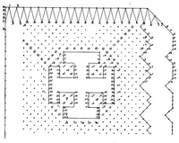 An illustration from Church lace : being eight ecclesiastical patterns in pillow-lace (1920)
