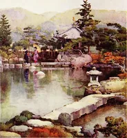 An illustration from The flowers and gardens of Japan (1908)