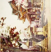 An illustration from The flowers and gardens of Japan (1908)