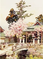 An illustration from The flowers and gardens of Japan (1908)