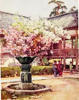 An illustration from The flowers and gardens of Japan (1908)