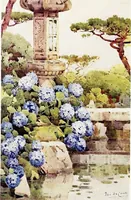 An illustration from The flowers and gardens of Japan (1908)