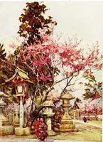 An illustration from The flowers and gardens of Japan (1908)